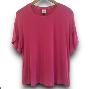 CAbi Relaxed Tee. Hot pink. NWOT. Size medium but oversized.